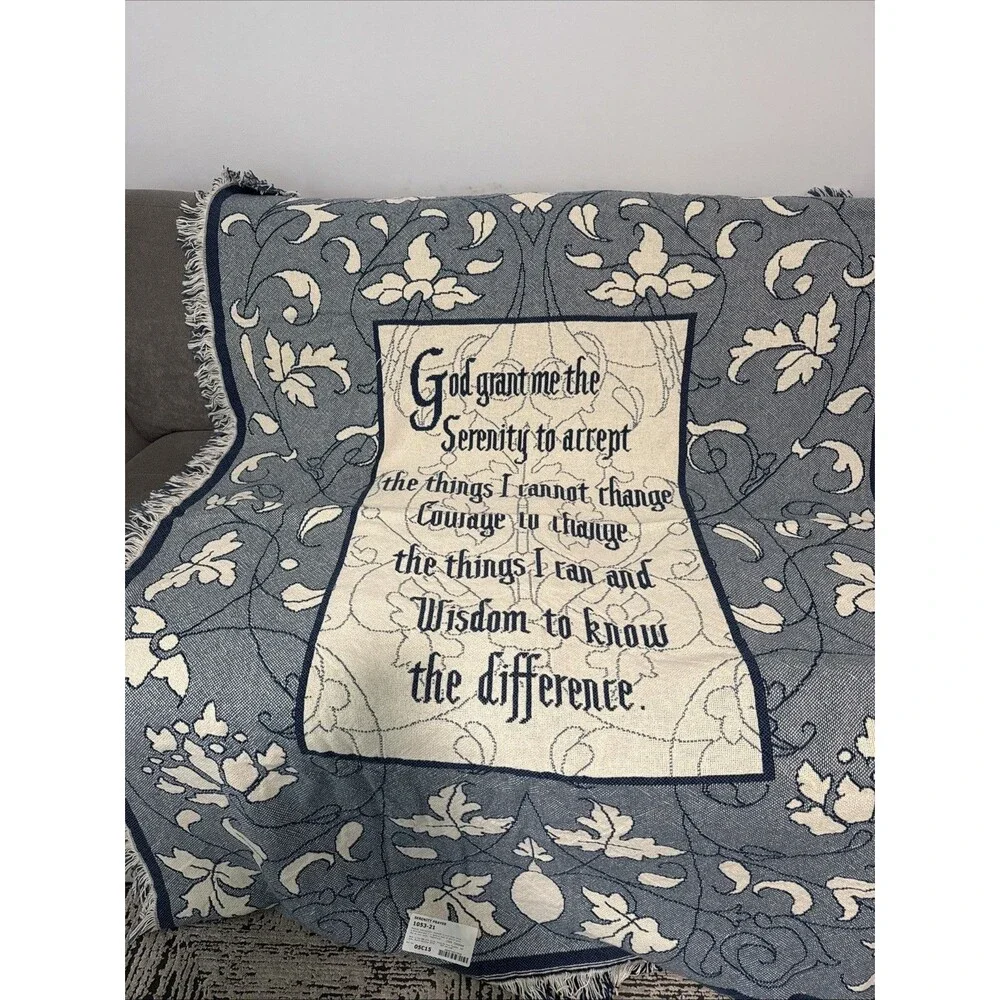 Throw Blanket Serenity Prayer 48